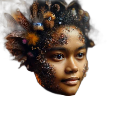 face, mask, crown, dragon transparent PNG cut-out