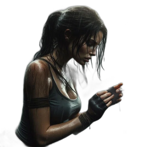 weapon, face, concept art, comic book art transparent PNG cut-out