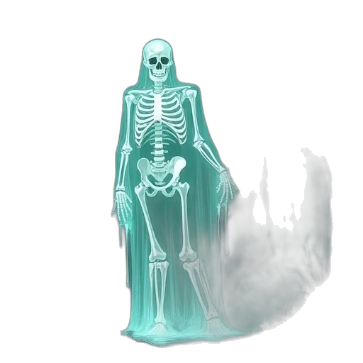 dress, creature, staff, robot transparent PNG cut-out