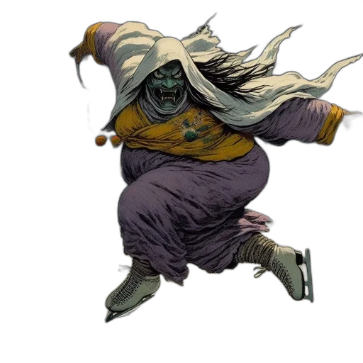 mask, staff, creature, concept art transparent PNG cut-out