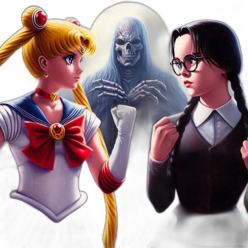 comic book art, anime, concept art, pixel art transparent PNG cut-out
