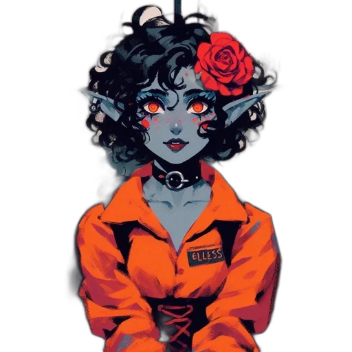jacket, flower, dress, staff transparent PNG cut-out