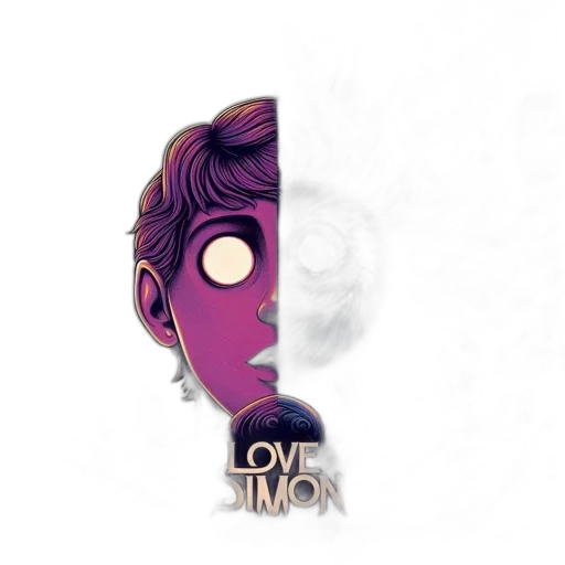 mask, concept art, cartoon, vaporwave transparent PNG cut-out