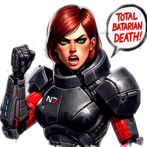 comic book art, concept art, woman, red transparent PNG cut-out