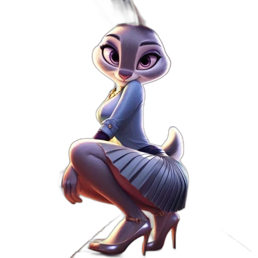 dress, creature, robot, staff transparent PNG cut-out