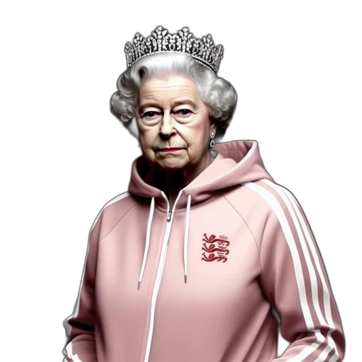 crown, jacket, staff, photorealistic transparent PNG cut-out