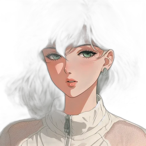 face, robot, hair, staff transparent PNG cut-out