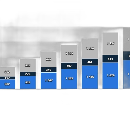 blue, bar, chart, shows transparent PNG cut-out
