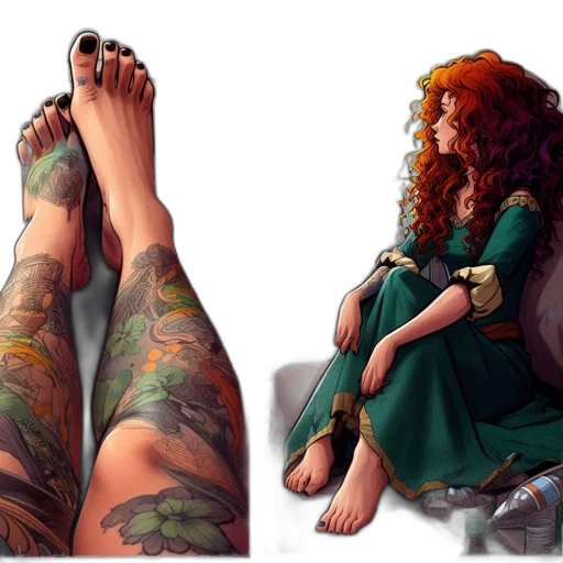 dress, shoes, fantasy art, concept art transparent PNG cut-out