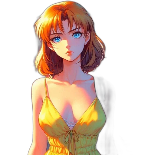 dress, crown, face, anime transparent PNG cut-out