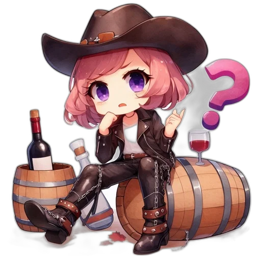 bottle, robot, hat, weapon transparent PNG cut-out