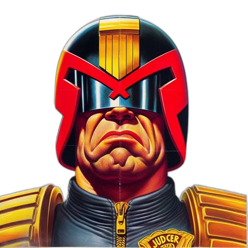 robot, face, mask, comic book art transparent PNG cut-out