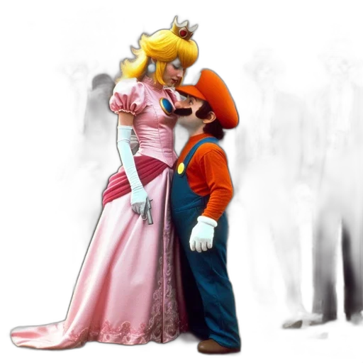 crown, dress, concept art, 3d render transparent PNG cut-out