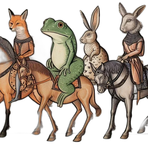 animal, fantasy art, concept art, watercolor transparent PNG cut-out