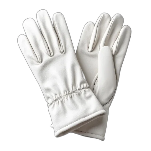 white, cotton, gloves, leather transparent PNG cut-out