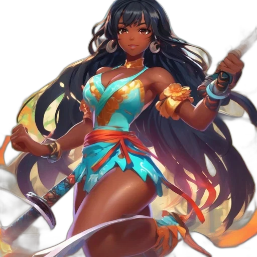 sword, staff, weapon, fantasy art transparent PNG cut-out