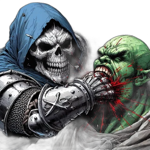 mask, concept art, comic book art, fantasy art transparent PNG cut-out