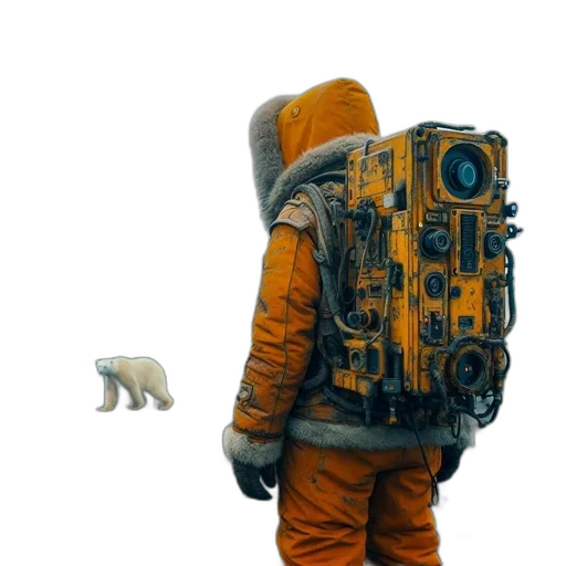 robot, animal, jacket, creature transparent PNG cut-out