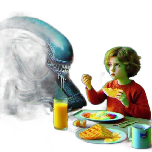 food, robot, creature, concept art transparent PNG cut-out