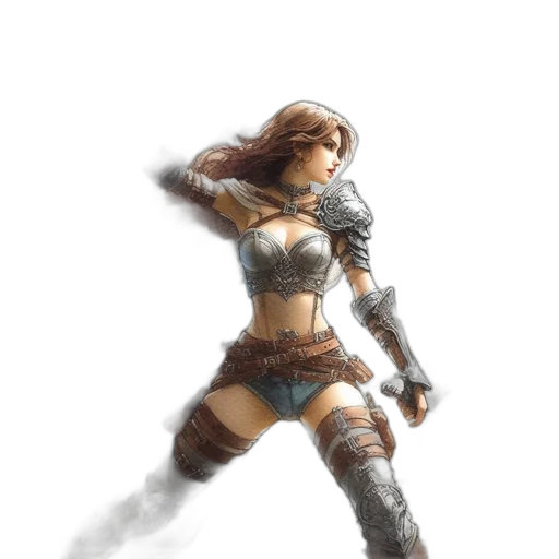 sword, weapon, staff, fantasy art transparent PNG cut-out