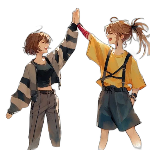 jacket, concept art, watercolor, pixel art transparent PNG cut-out