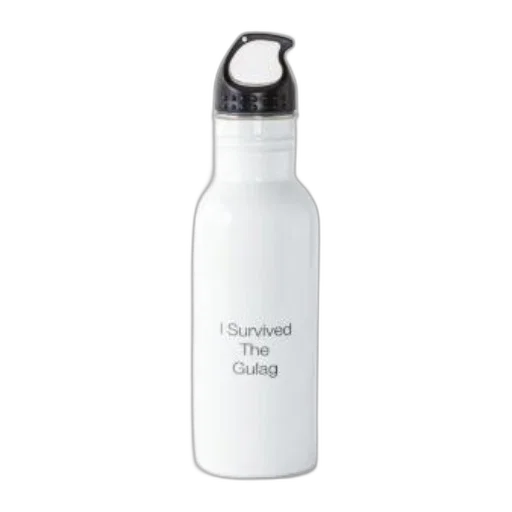 bottle, white, water, black transparent PNG cut-out