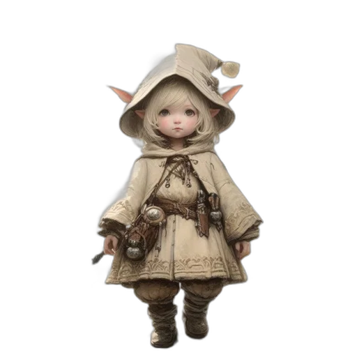 staff, jacket, creature, hat transparent PNG cut-out