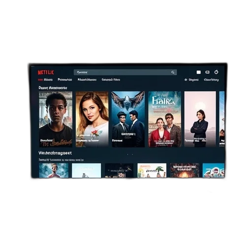 fire, netflix, website, shows transparent PNG cut-out