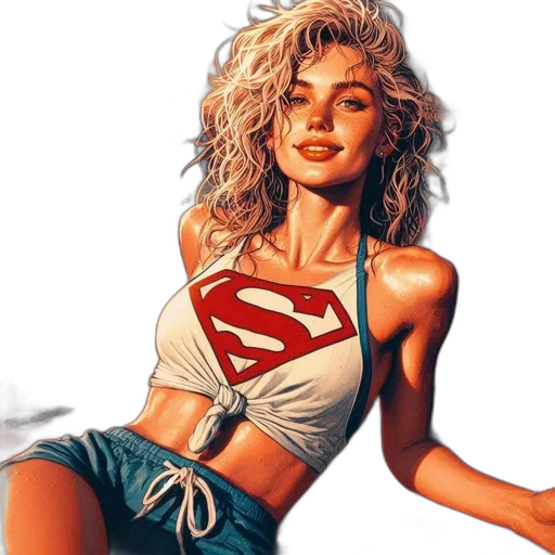 comic book art, photorealistic, oil painting, concept art transparent PNG cut-out