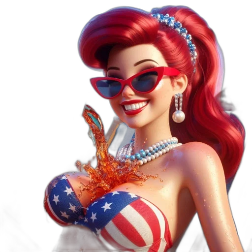 dress, comic book art, cartoon, 3d render transparent PNG cut-out