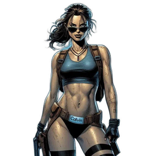 comic book art, cyberpunk, concept art, fantasy art transparent PNG cut-out