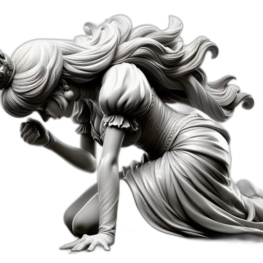 hair, creature, mask, concept art transparent PNG cut-out