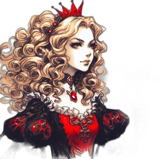 crown, dress, fantasy art, concept art transparent PNG cut-out