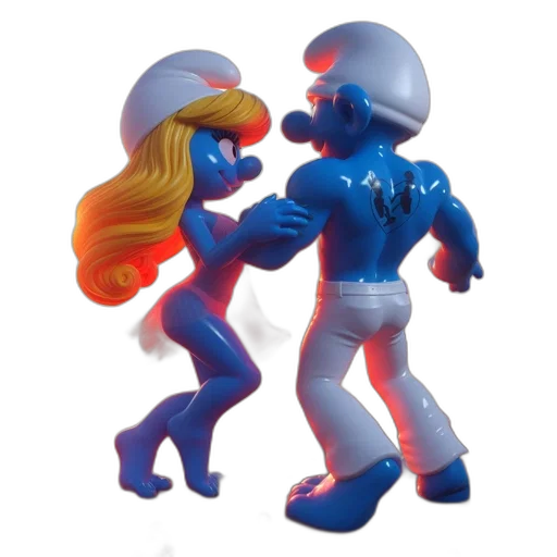 3d render, concept art, outer space, two transparent PNG cut-out