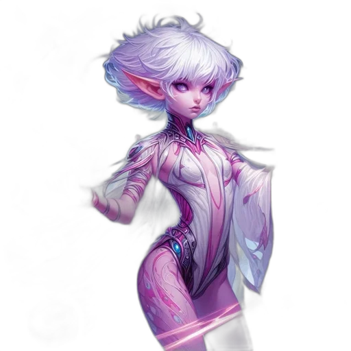 dress, robot, staff, concept art transparent PNG cut-out