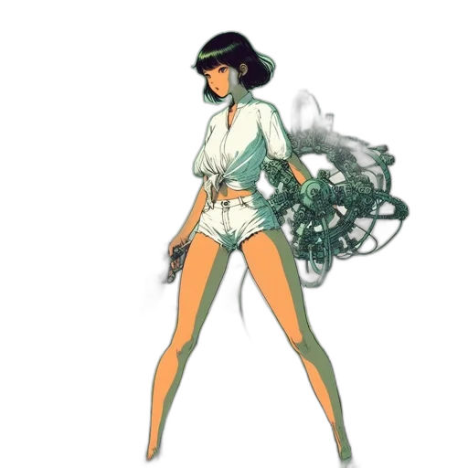 dress, staff, weapon, concept art transparent PNG cut-out