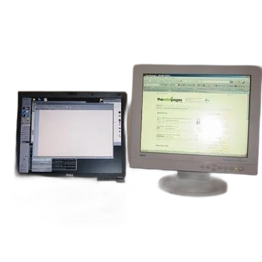 staff, laptop, monitor, sit transparent PNG cut-out