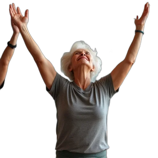 group, seniors, exercising, exercise transparent PNG cut-out