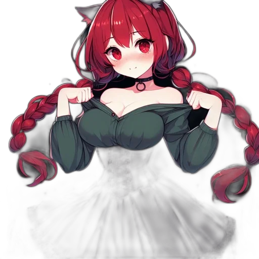 dress, creature, crown, weapon transparent PNG cut-out