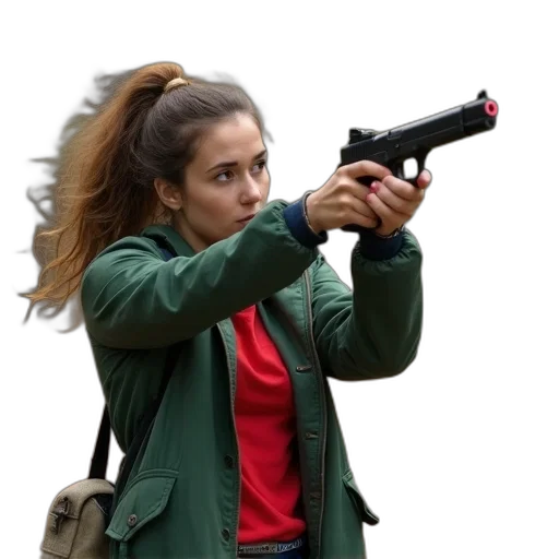 weapon, jacket, staff, concept art transparent PNG cut-out