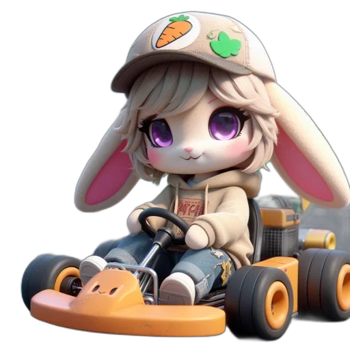 car, 3d render, concept art, anime transparent PNG cut-out