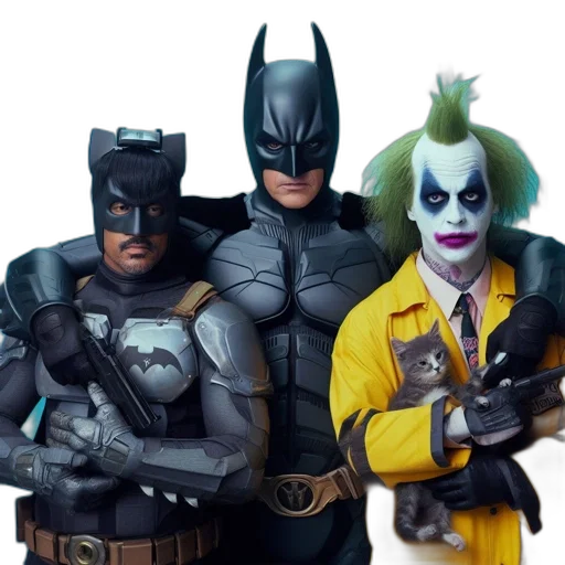 comic book art, concept art, 3d render, three transparent PNG cut-out