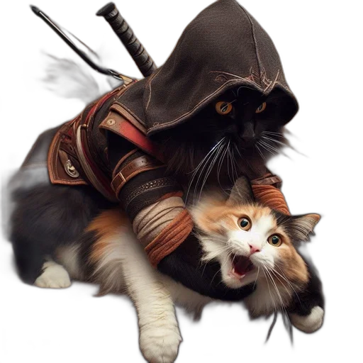 weapon, animal, staff, hat transparent PNG cut-out
