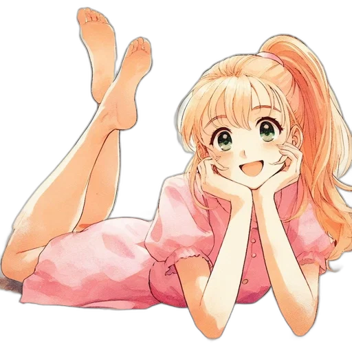 dress, face, creature, flower transparent PNG cut-out
