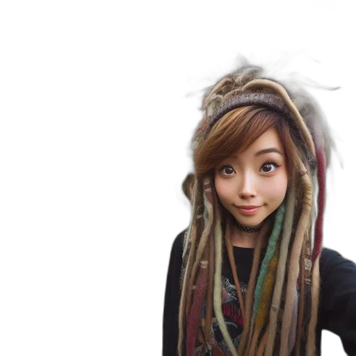 hat, jacket, face, hair transparent PNG cut-out