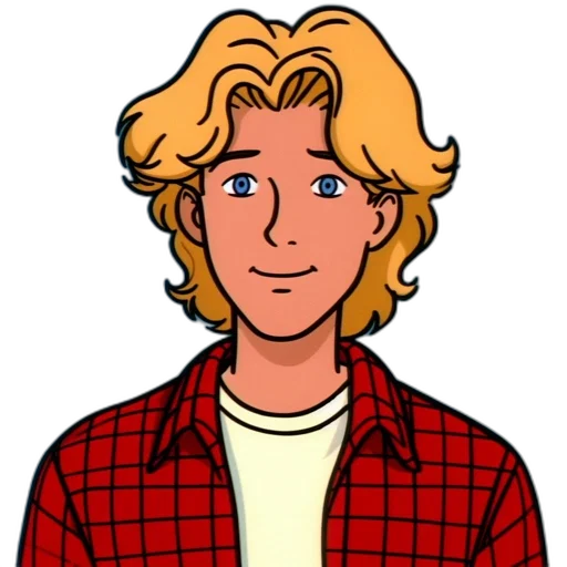 jacket, face, hair, cartoon transparent PNG cut-out