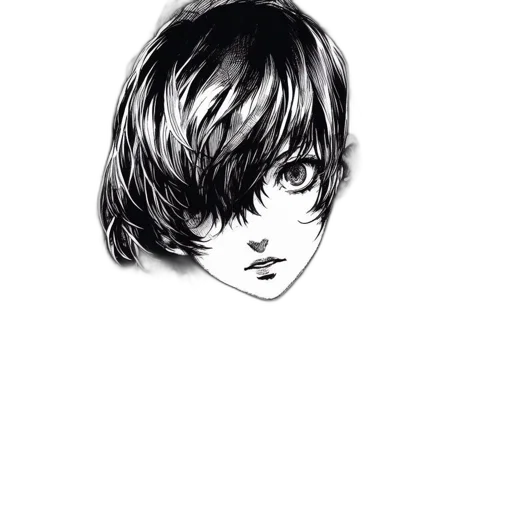 face, hair, mask, creature transparent PNG cut-out