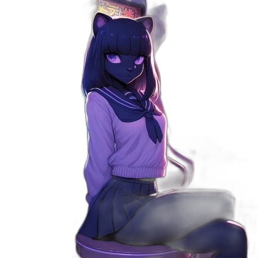 hat, mask, staff, creature transparent PNG cut-out