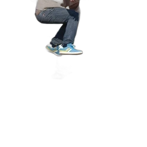 shoes, jacket, creature, staff transparent PNG cut-out
