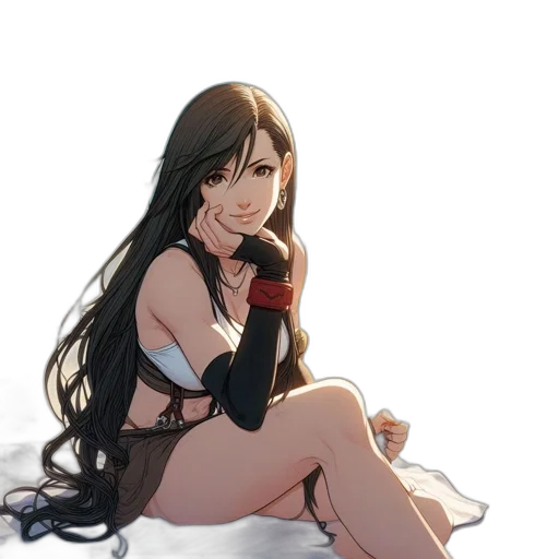 dress, weapon, staff, anime transparent PNG cut-out